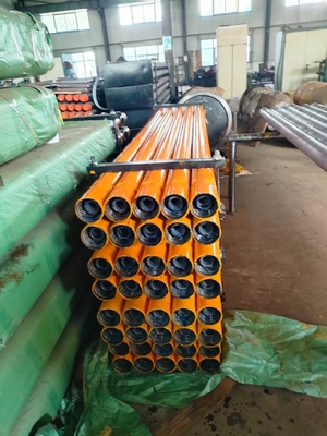 탄소 강철 8.56mm 굴착 파이프 견고한 이중 벽 건설 73/76/89mm OD 검은색 / 파란색