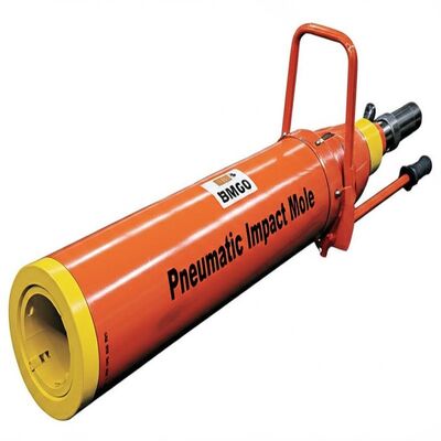 BM60 50mm 파이프 지름의 Pneumatic Impact Mole 2.2-3.3 Hz 충격 주파수 및 0.4-0.8 MPa 공기 압력